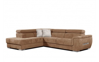 Ecksofa links mit verstellbaren Kopfstützen 5-Sitzer KELTE