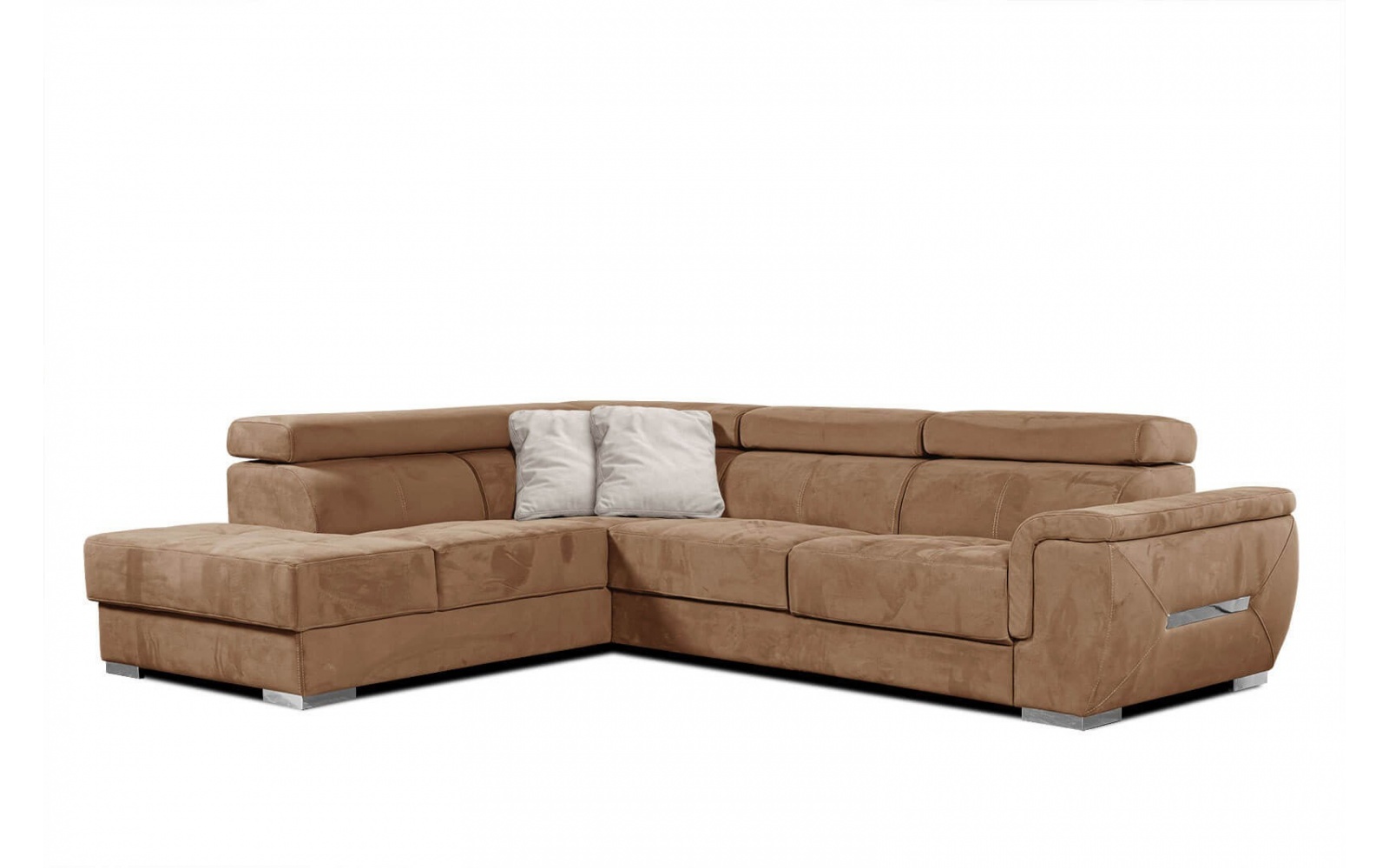 Ecksofa links mit verstellbaren Kopfstützen 5-Sitzer KELTE