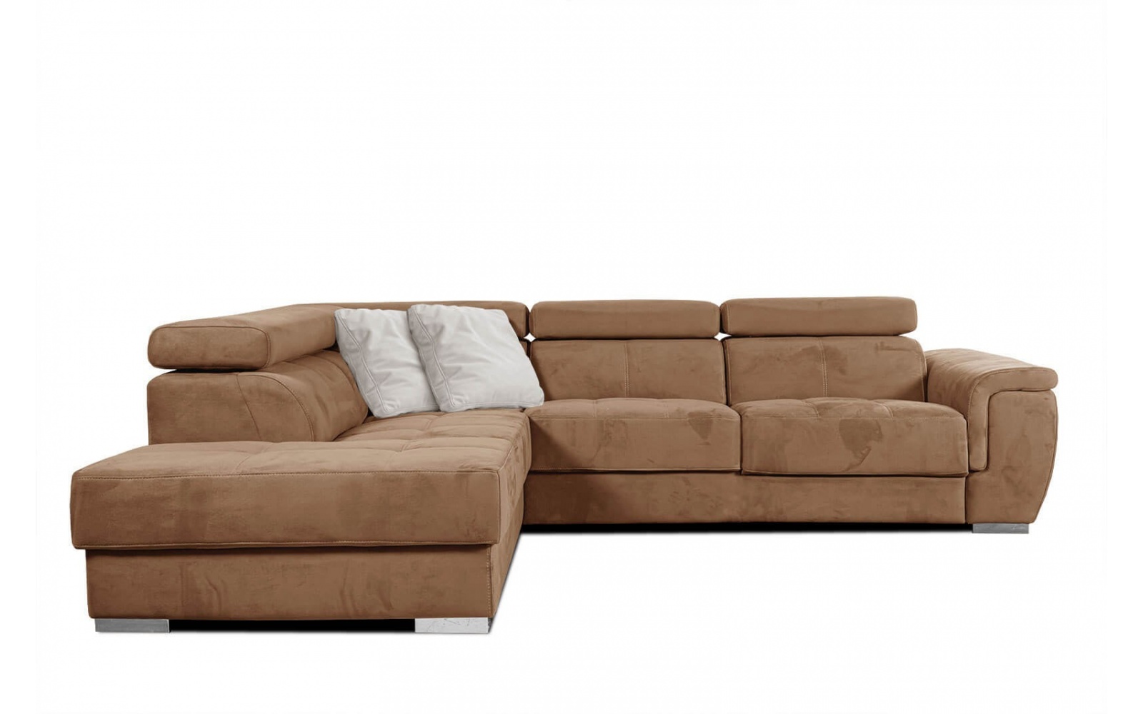 Ecksofa links mit verstellbaren Kopfstützen 5-Sitzer KELTE