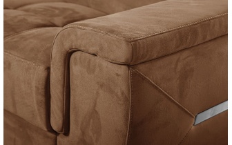 Ecksofa links mit verstellbaren Kopfstützen 5-Sitzer KELTE