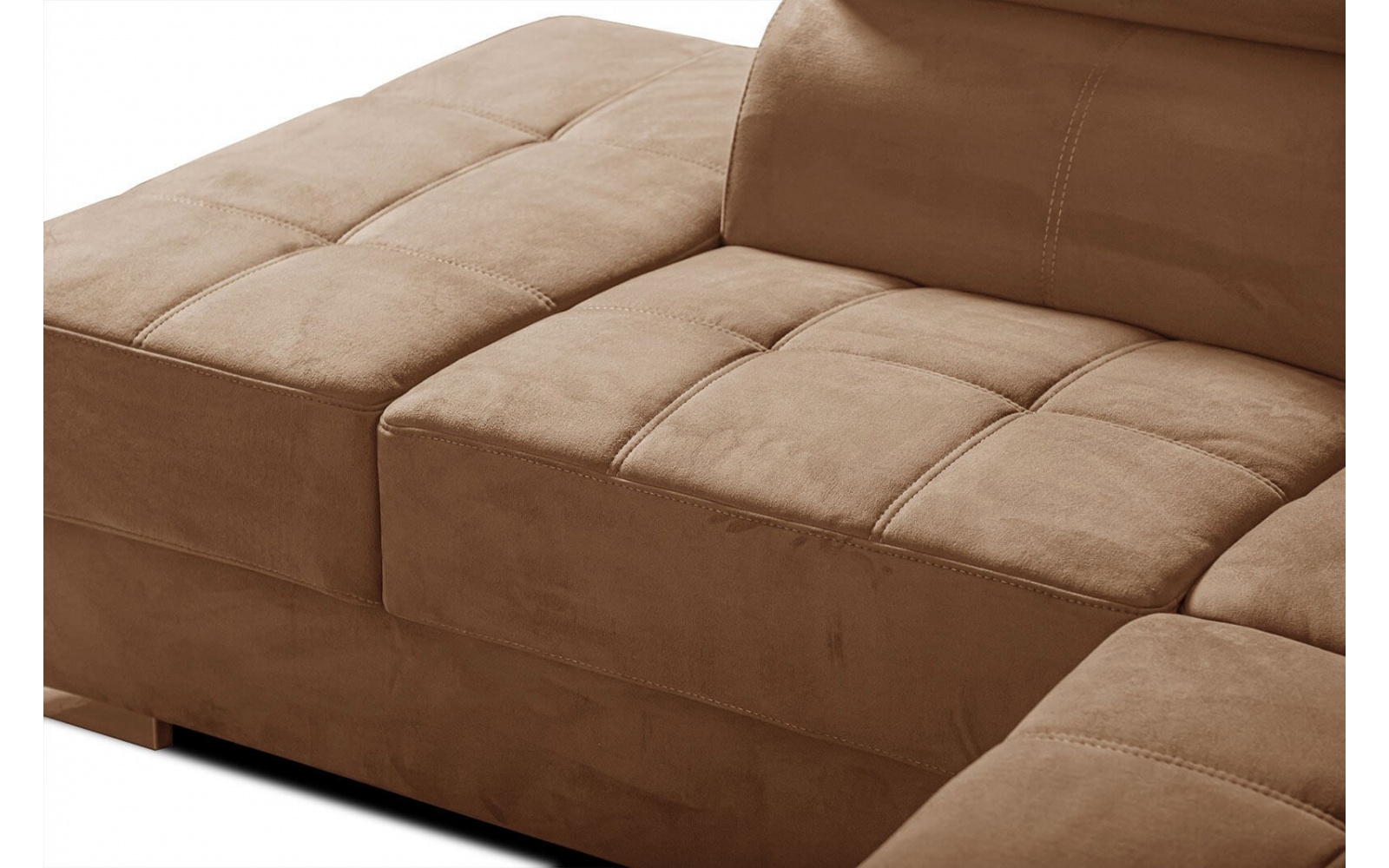 Ecksofa links mit verstellbaren Kopfstützen 5-Sitzer KELTE