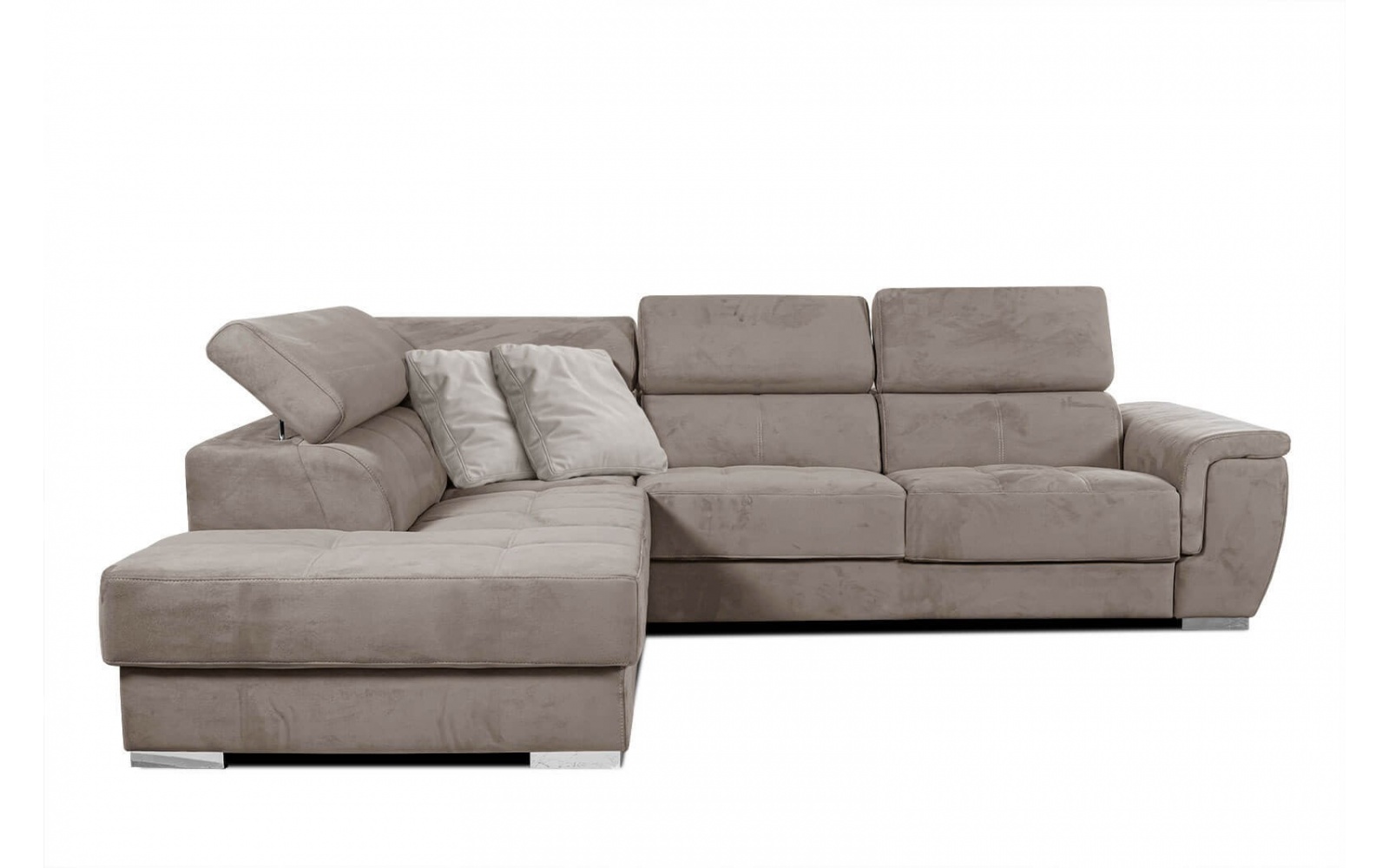 Ecksofa links mit verstellbaren Kopfstützen 5-Sitzer KELTE