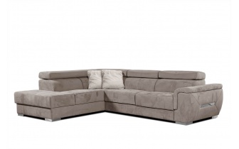 Ecksofa links mit verstellbaren Kopfstützen 5-Sitzer KELTE