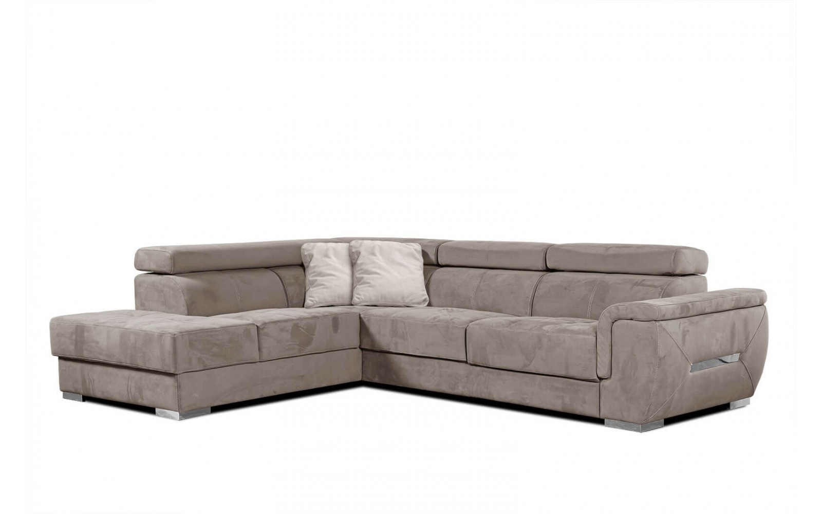 Ecksofa links mit verstellbaren Kopfstützen 5-Sitzer KELTE