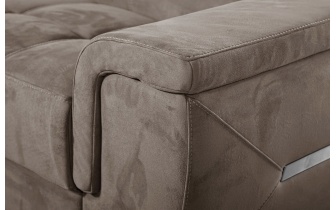 Ecksofa links mit verstellbaren Kopfstützen 5-Sitzer KELTE