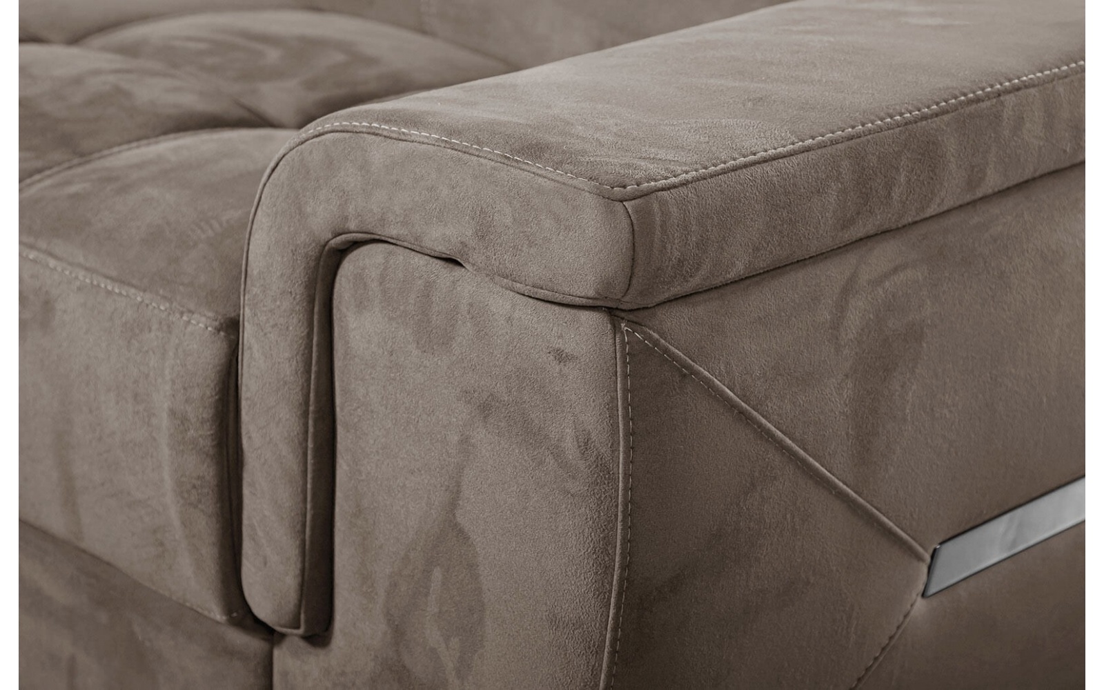 Ecksofa links mit verstellbaren Kopfstützen 5-Sitzer KELTE