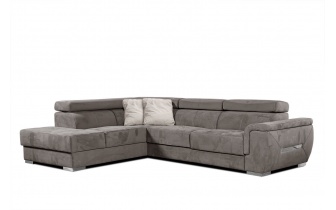 Ecksofa links mit verstellbaren Kopfstützen 5-Sitzer KELTE