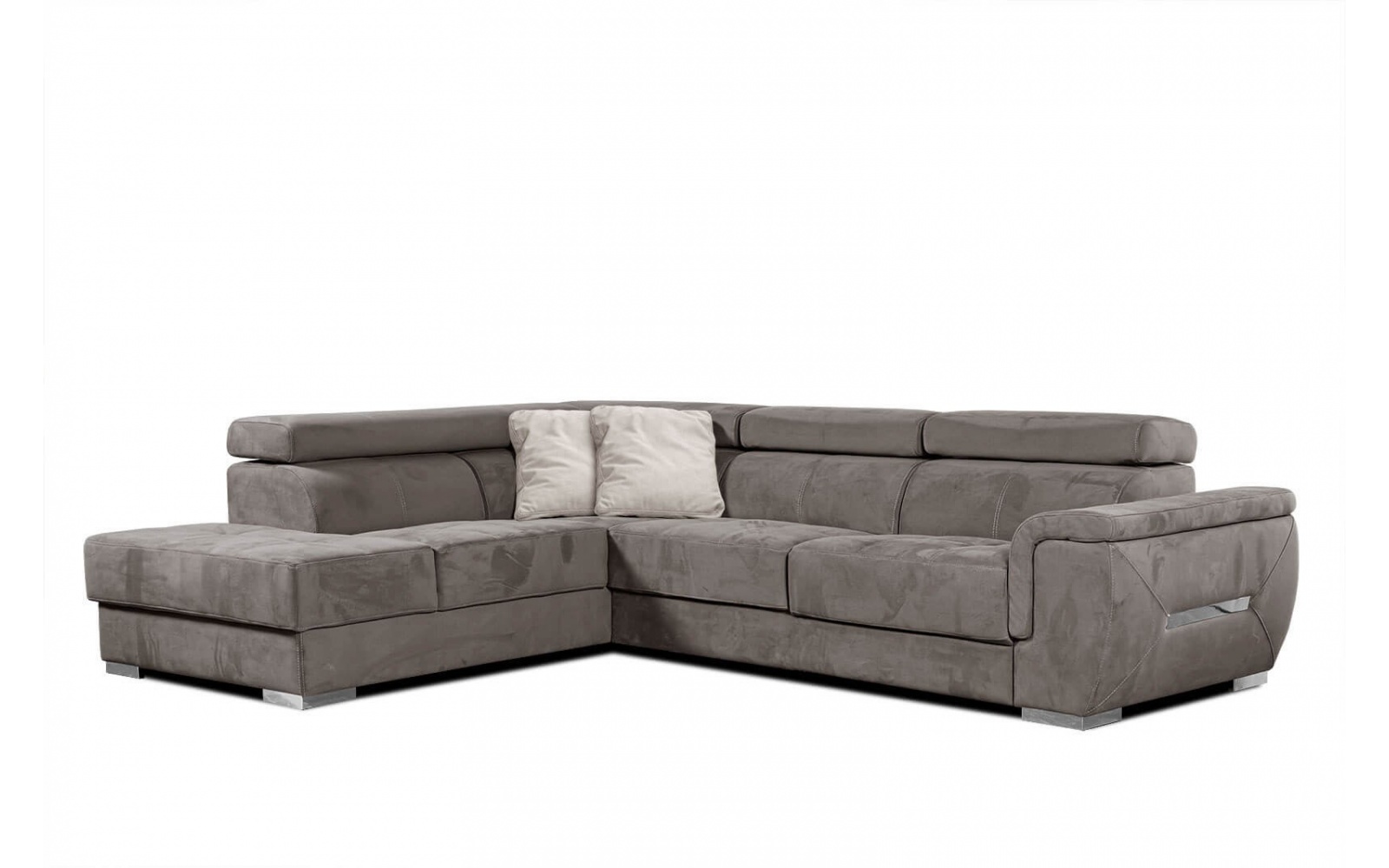 Ecksofa links mit verstellbaren Kopfstützen 5-Sitzer KELTE