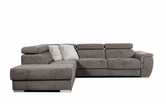 Ecksofa links mit verstellbaren Kopfstützen 5-Sitzer KELTE