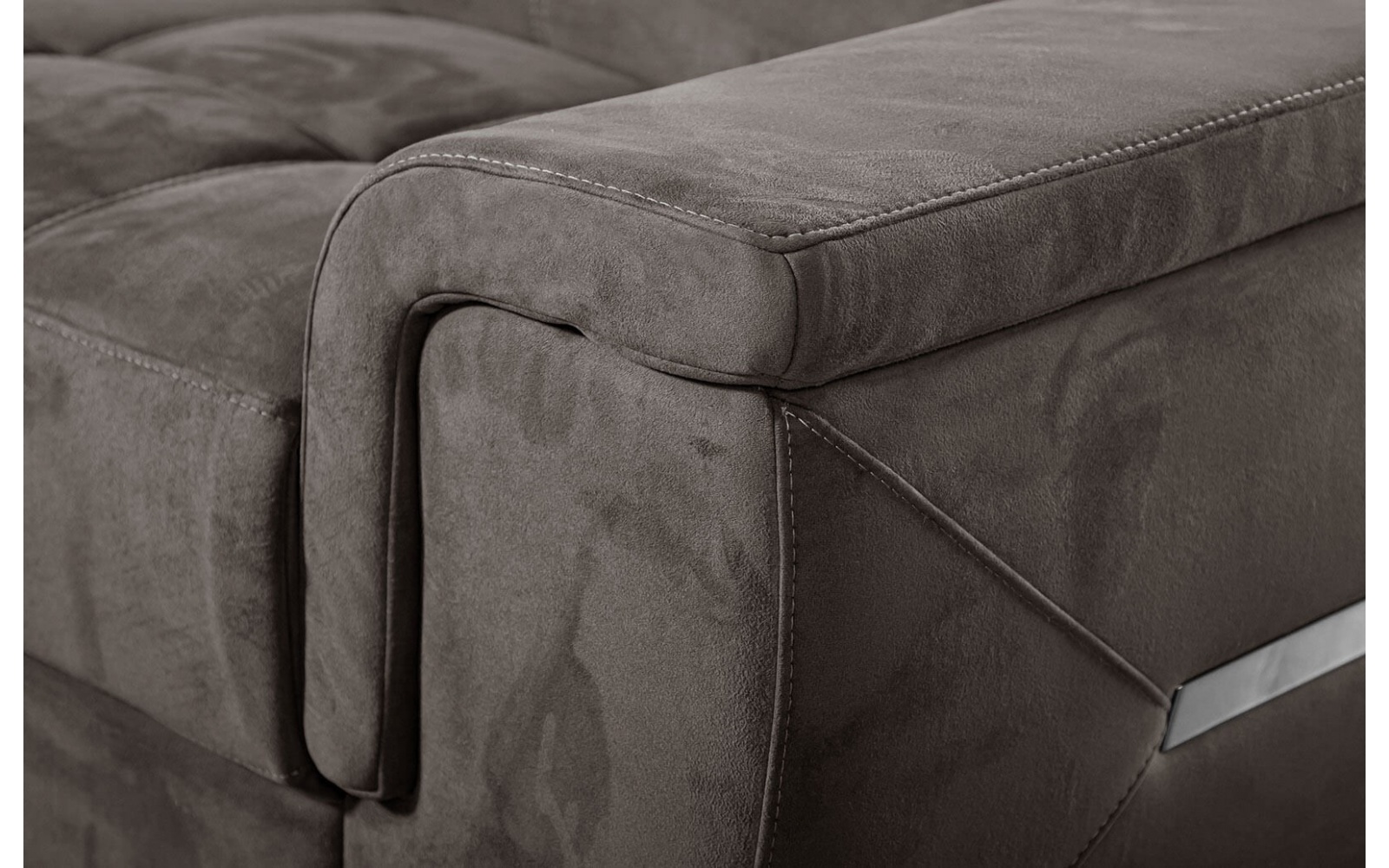 Ecksofa links mit verstellbaren Kopfstützen 5-Sitzer KELTE