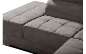 Ecksofa links mit verstellbaren Kopfstützen 5-Sitzer KELTE