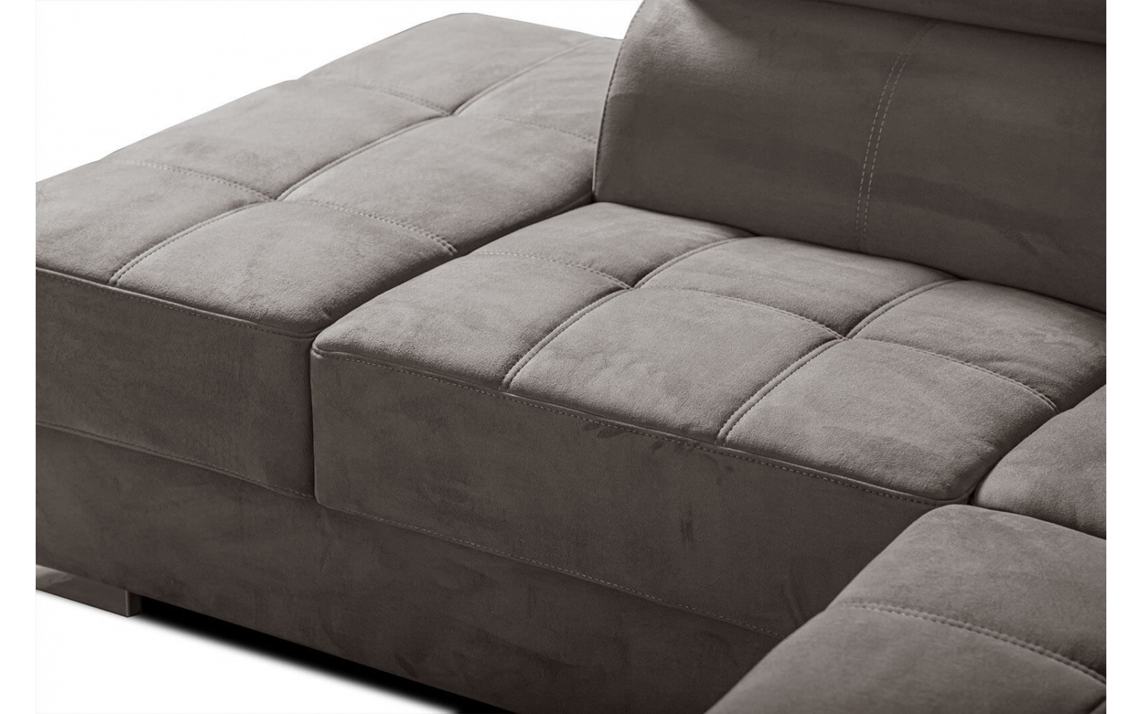 Ecksofa links mit verstellbaren Kopfstützen 5-Sitzer KELTE