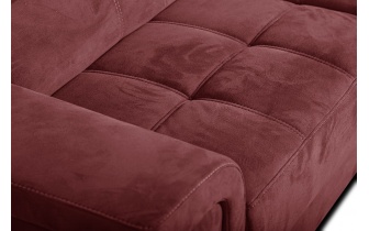 Ecksofa rechts mit verstellbaren Kopfstützen 5-Sitzer KELTE