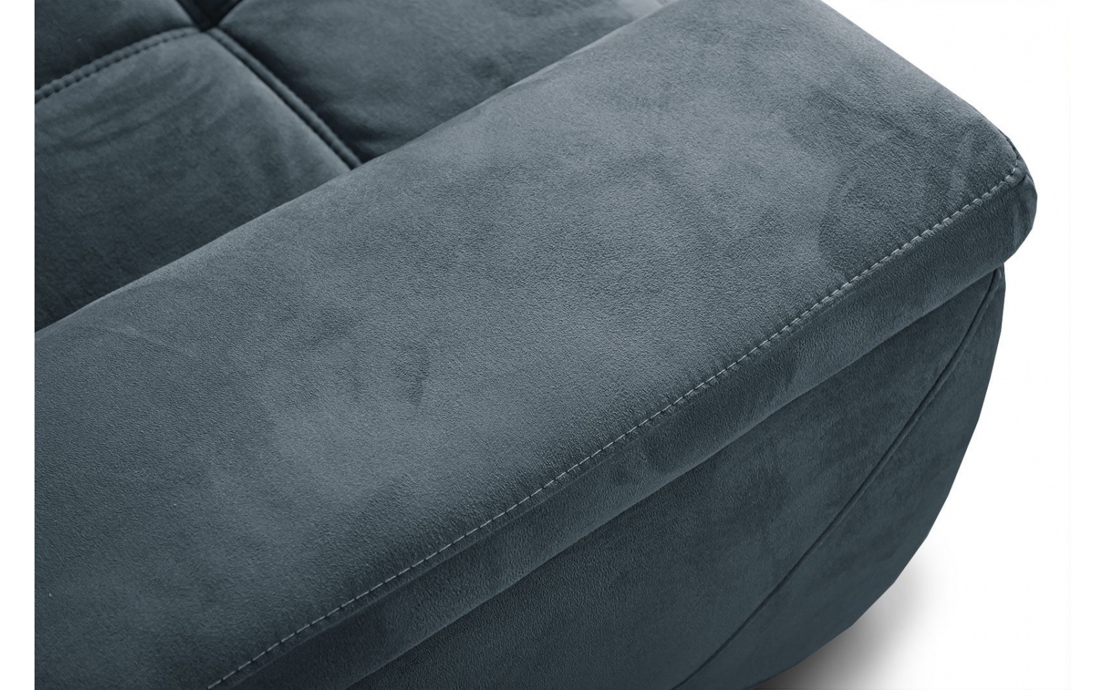 Ecksofa rechts mit verstellbaren Kopfstützen 5-Sitzer KELTE