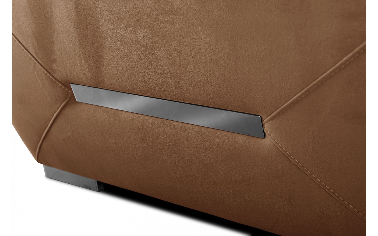 Ecksofa rechts mit verstellbaren Kopfstützen 5-Sitzer KELTE