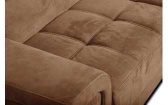 Ecksofa rechts mit verstellbaren Kopfstützen 5-Sitzer KELTE