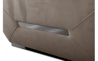 Ecksofa rechts mit verstellbaren Kopfstützen 5-Sitzer KELTE