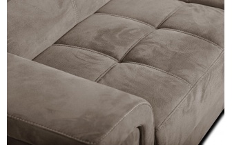 Ecksofa rechts mit verstellbaren Kopfstützen 5-Sitzer KELTE