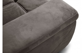 Ecksofa rechts mit verstellbaren Kopfstützen 5-Sitzer KELTE