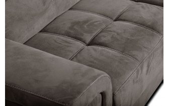 Ecksofa rechts mit verstellbaren Kopfstützen 5-Sitzer KELTE