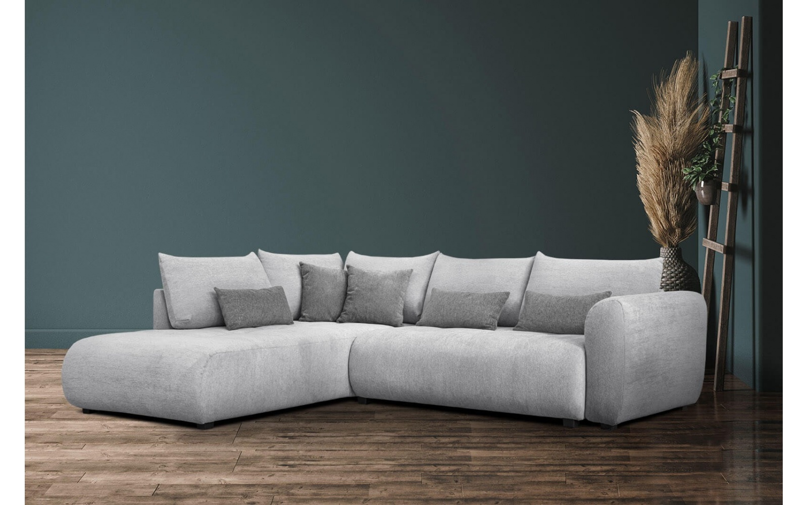 Ecksofa links mit Schlaffunktion 5-Sitzer SORENO