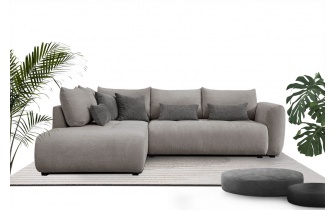 Ecksofa links mit Schlaffunktion 5-Sitzer SORENO