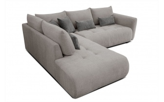 Ecksofa links mit Schlaffunktion 5-Sitzer SORENO