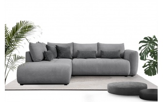 Ecksofa links mit Schlaffunktion 5-Sitzer SORENO