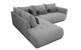 Ecksofa links mit Schlaffunktion 5-Sitzer SORENO