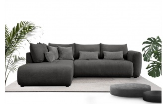 Ecksofa links mit Schlaffunktion 5-Sitzer SORENO