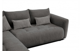 Ecksofa links mit Schlaffunktion 5-Sitzer SORENO