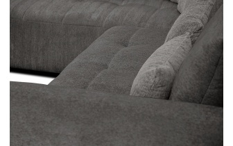 Ecksofa links mit Schlaffunktion 5-Sitzer SORENO