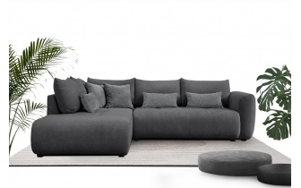 Ecksofa links mit Schlaffunktion 5-Sitzer SORENO