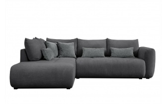 Ecksofa links mit Schlaffunktion 5-Sitzer SORENO