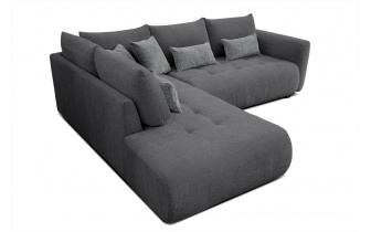 Ecksofa links mit Schlaffunktion 5-Sitzer SORENO