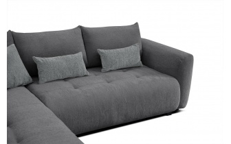 Ecksofa links mit Schlaffunktion 5-Sitzer SORENO