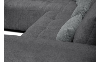 Ecksofa links mit Schlaffunktion 5-Sitzer SORENO