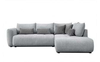Ecksofa rechts mit Schlaffunktion 5-Sitzer SORENO
