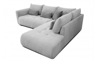 Ecksofa rechts mit Schlaffunktion 5-Sitzer SORENO