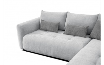 Ecksofa rechts mit Schlaffunktion 5-Sitzer SORENO