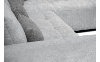 Ecksofa rechts mit Schlaffunktion 5-Sitzer SORENO