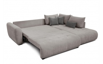 Ecksofa rechts mit Schlaffunktion 5-Sitzer SORENO