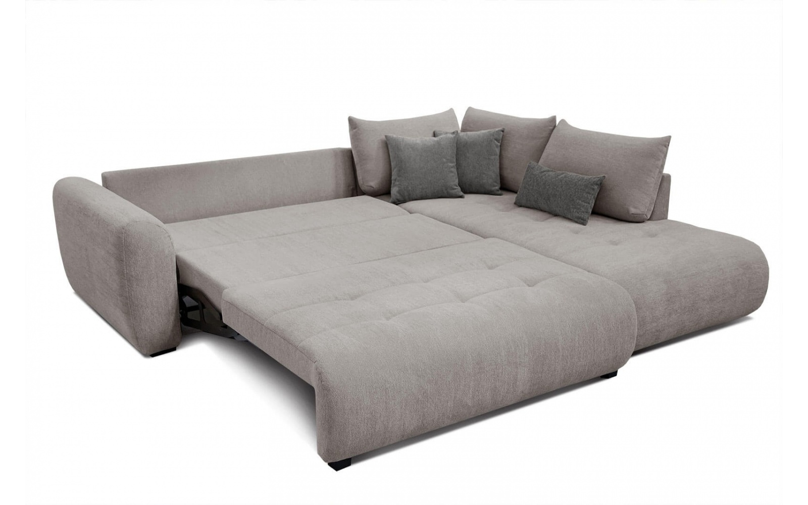 Ecksofa rechts mit Schlaffunktion 5-Sitzer SORENO