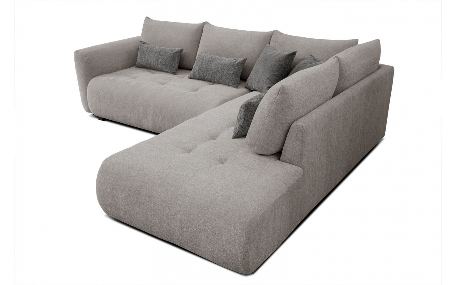 Ecksofa rechts mit Schlaffunktion 5-Sitzer SORENO