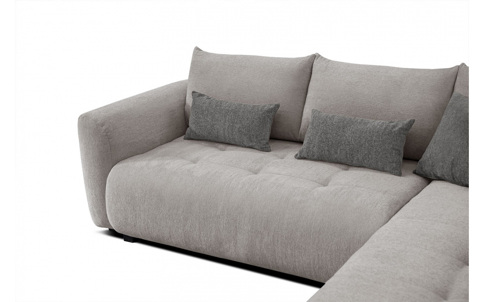 Ecksofa rechts mit Schlaffunktion 5-Sitzer SORENO