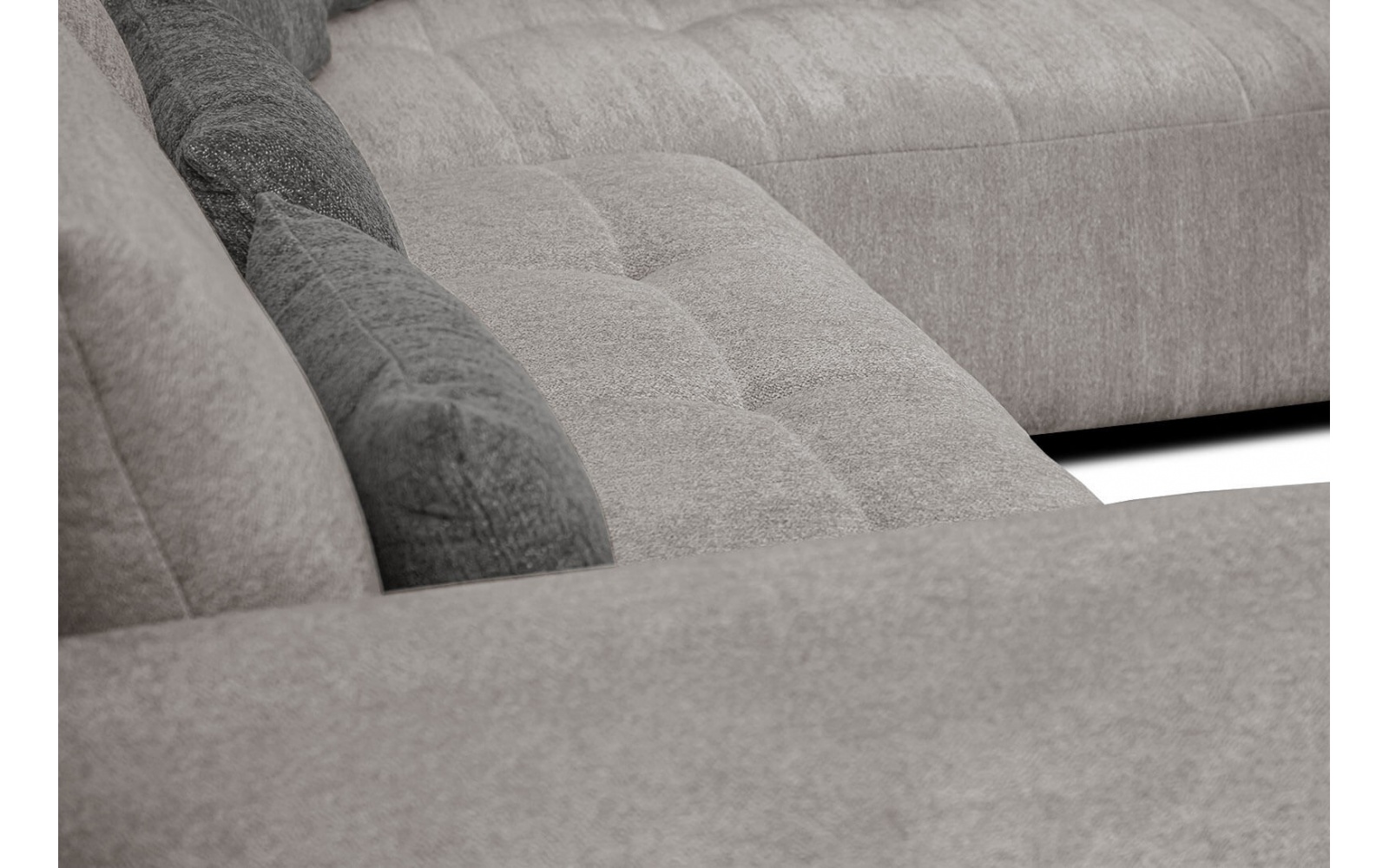 Ecksofa rechts mit Schlaffunktion 5-Sitzer SORENO