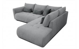 Ecksofa rechts mit Schlaffunktion 5-Sitzer SORENO