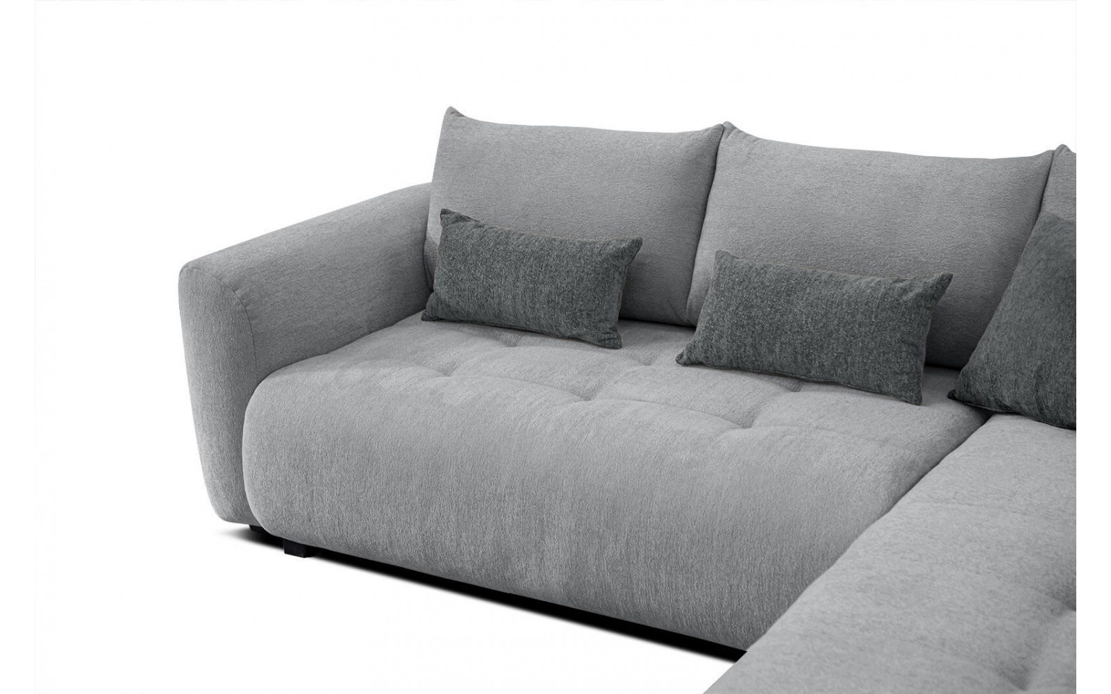 Ecksofa rechts mit Schlaffunktion 5-Sitzer SORENO