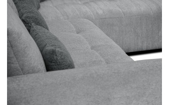 Ecksofa rechts mit Schlaffunktion 5-Sitzer SORENO