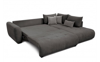 Ecksofa rechts mit Schlaffunktion 5-Sitzer SORENO